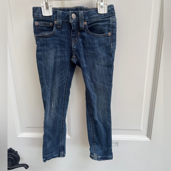 Ralph Lauren Other - Ralph Lauren 3T Girls Denim Distressed Blue Jeans